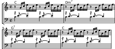 PDF output of a Prelude in the style of Bach